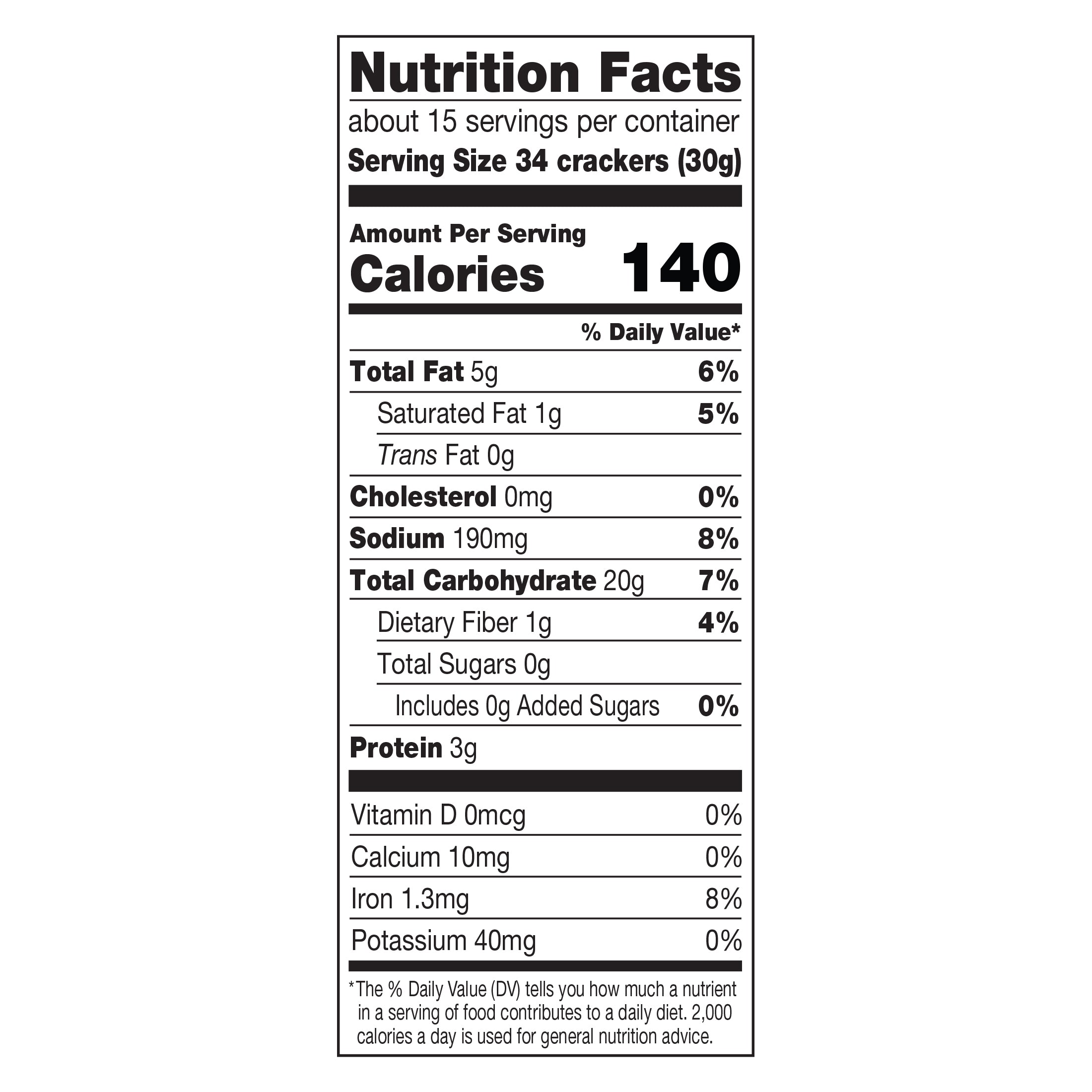 Stauffer's Whales Cheddar 7oz Box nutritional facts
