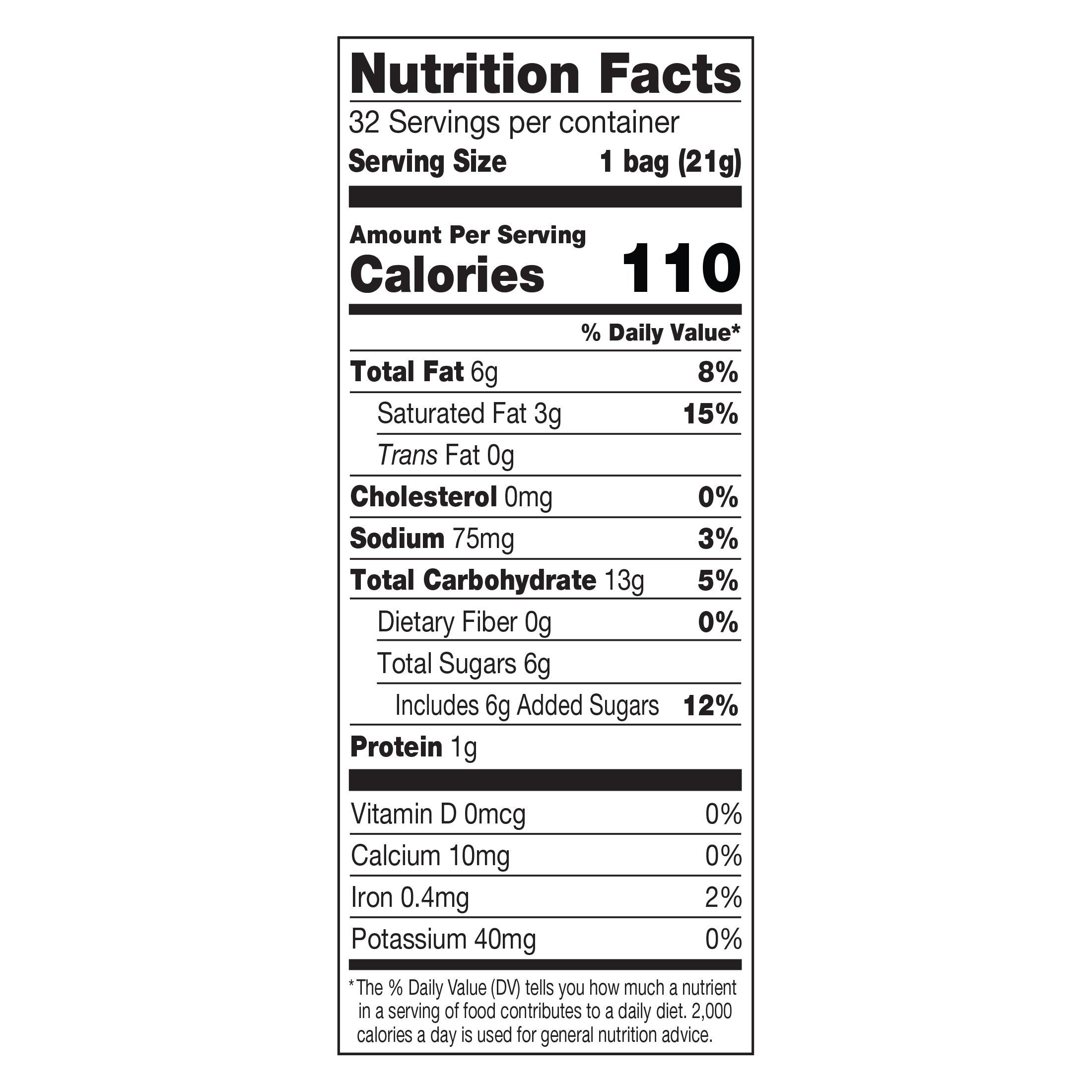 Stauffer's Whales Cheddar 12pk 1.5oz Multipack nutritional facts