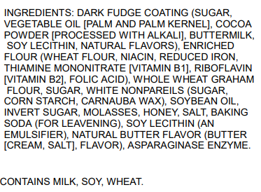 Stauffer's Stars Dark Fudge 10oz Box nutritional facts