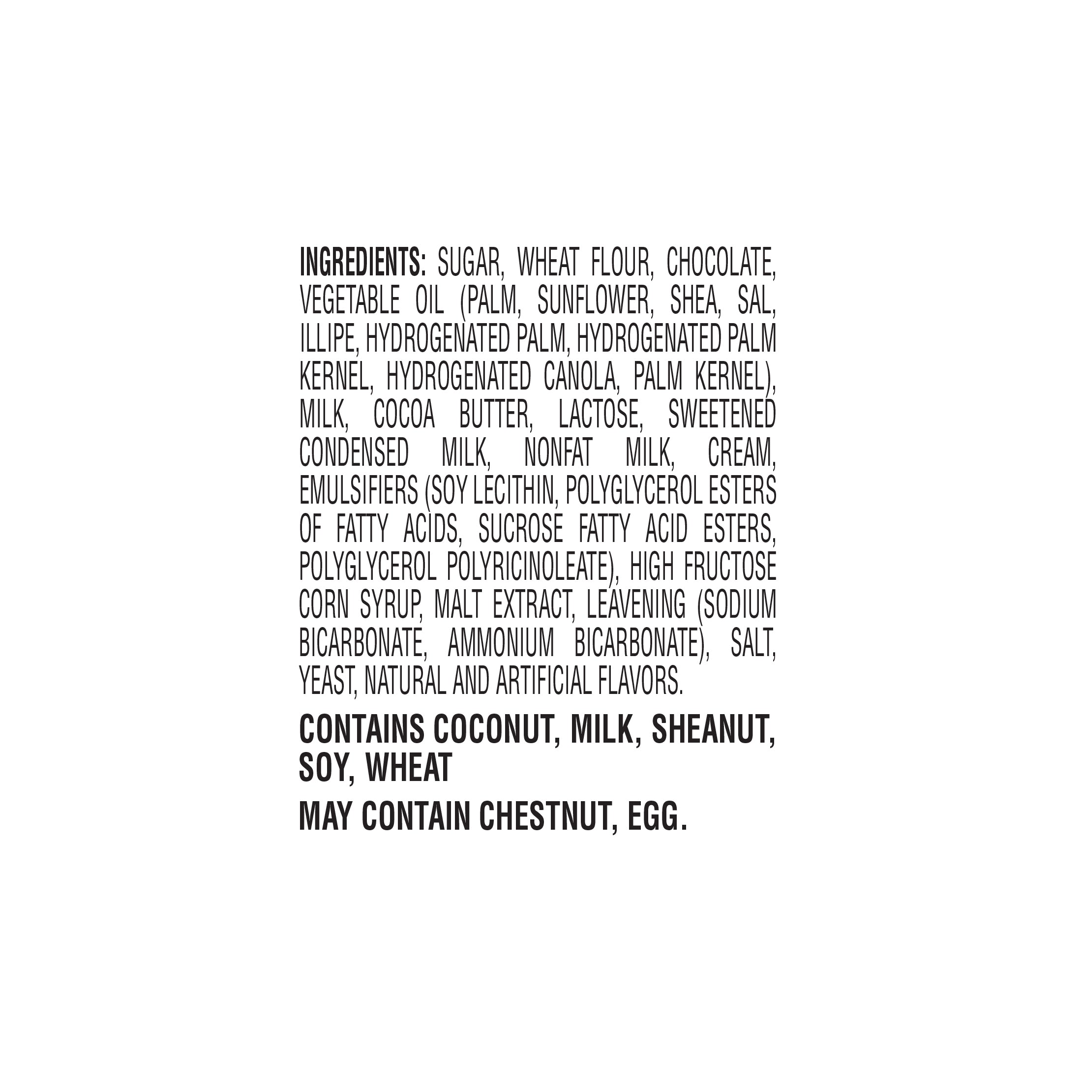 Meiji Yan Yan Chocolate 2oz Cup nutritional facts