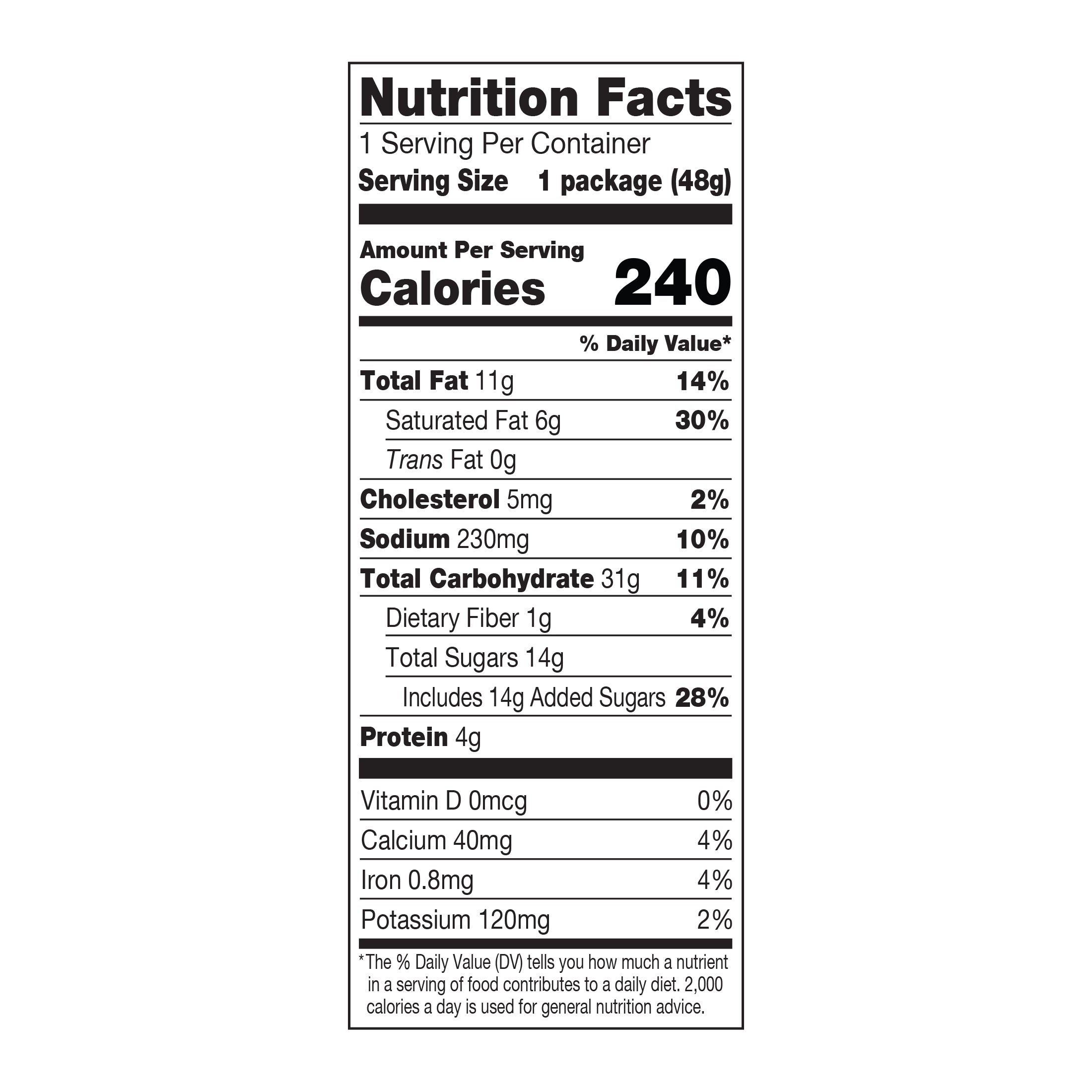 Meiji Hello Panda Pretzel Chocolate 1.7oz nutritional facts