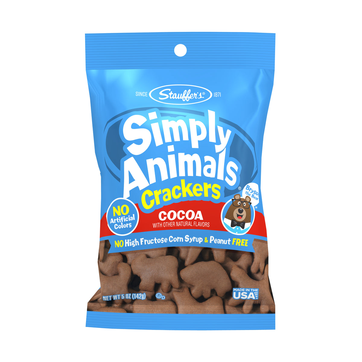 Stauffer's® Simply Animals® Cocoa, 5oz Bag – Meiji America