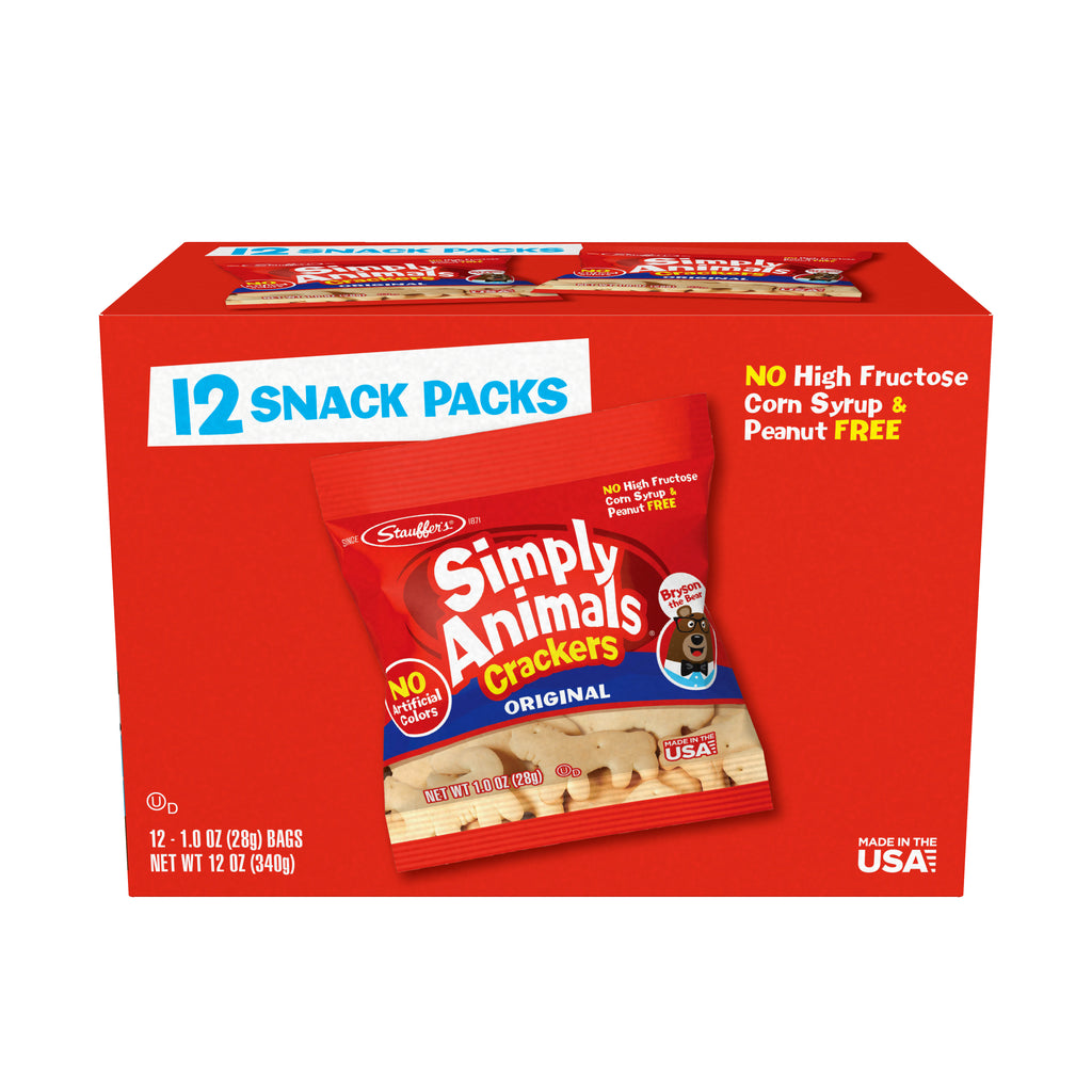 Stauffer's® Simply Animals® Original Crackers, 12pk 1oz Multipack