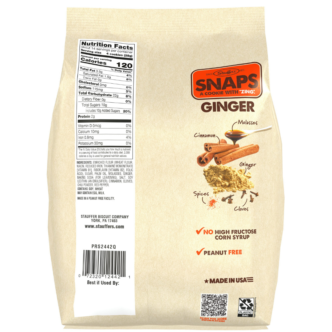 Stauffer's SNAPS Ginger 14oz Bag – Meiji America