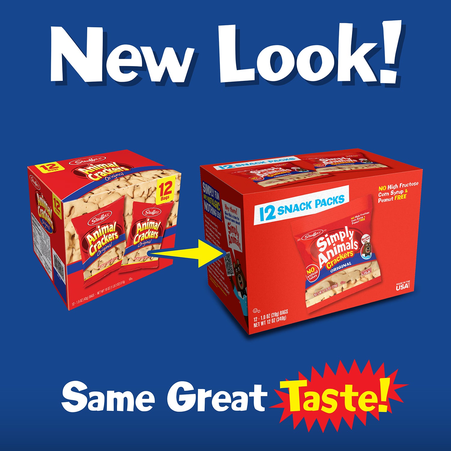 Stauffer's® Simply Animals® Original Crackers, 12pk 1oz Multipack