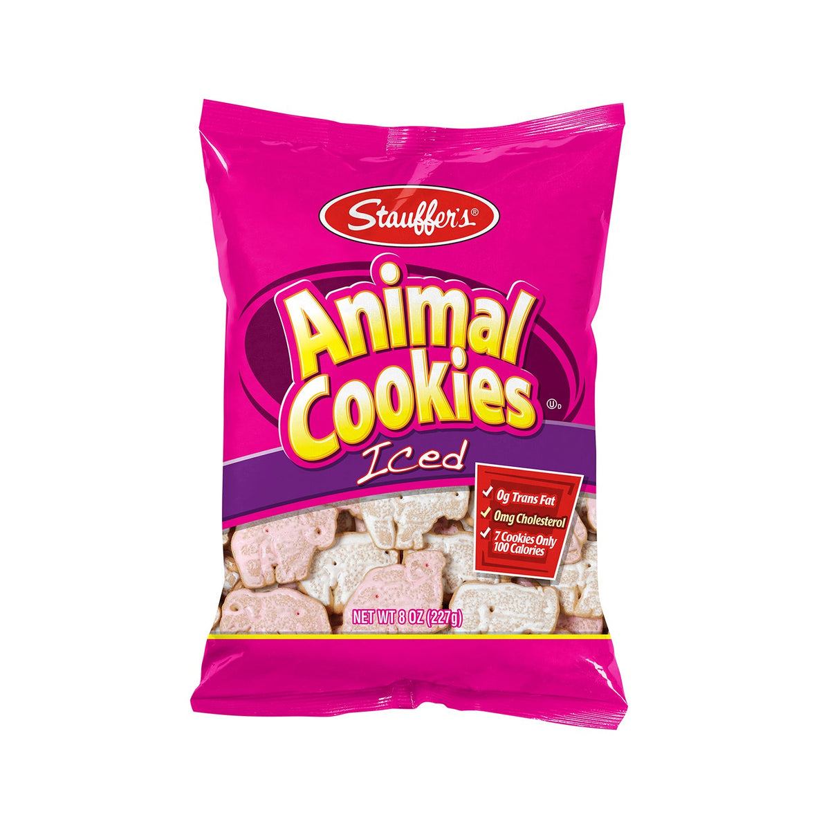 Stauffer's Animal Cookies, Iced 8oz Meiji America